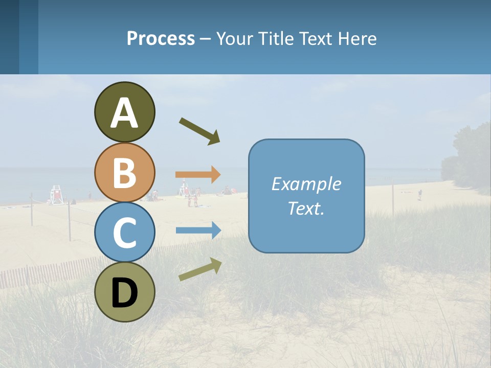 Michigan Volleyball Outdoors PowerPoint Template