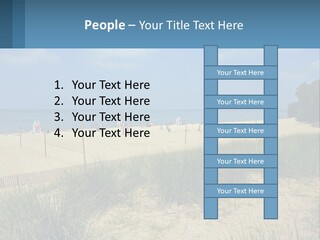 Michigan Volleyball Outdoors PowerPoint Template