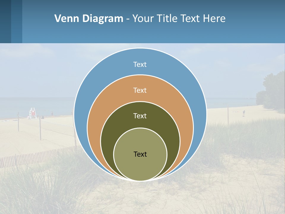 Michigan Volleyball Outdoors PowerPoint Template