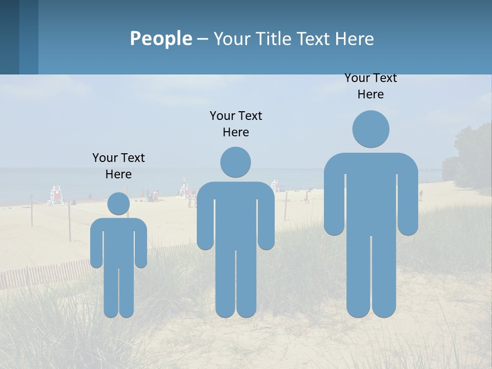 Michigan Volleyball Outdoors PowerPoint Template