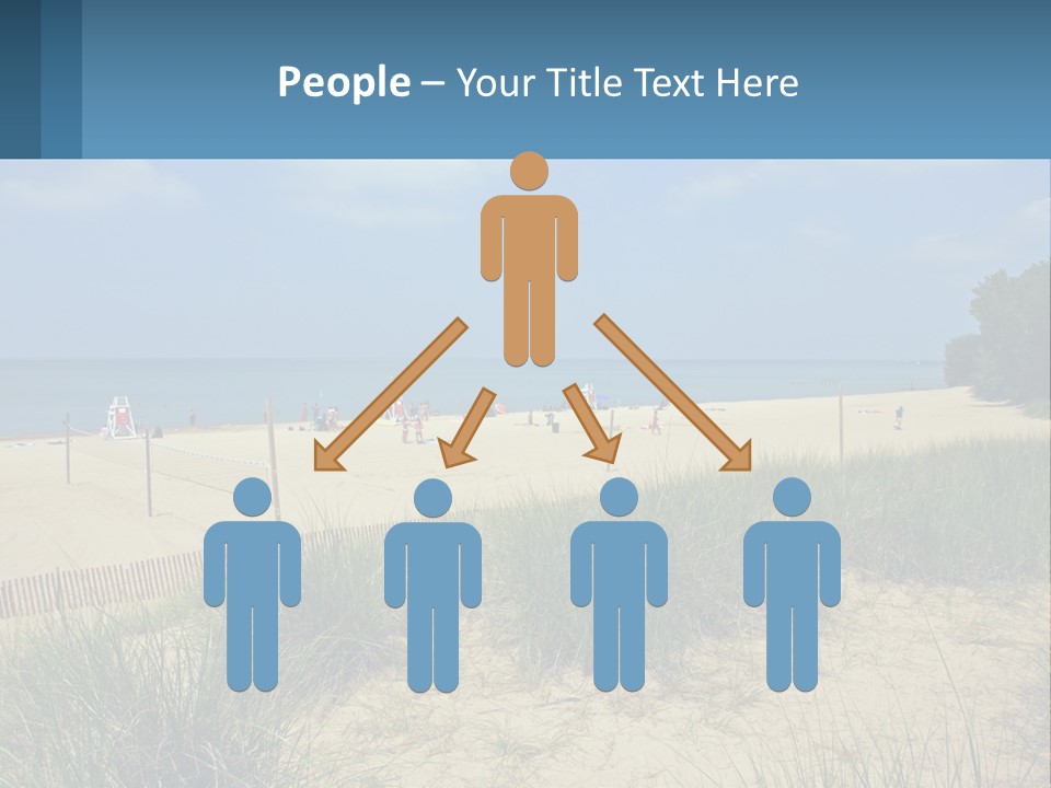 Michigan Volleyball Outdoors PowerPoint Template