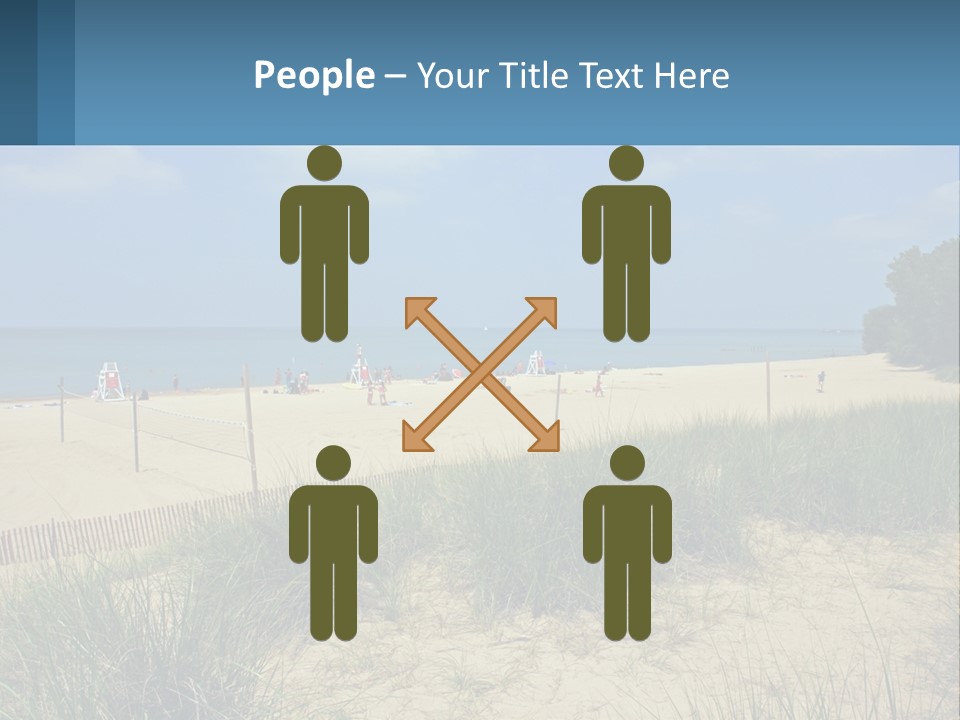 Michigan Volleyball Outdoors PowerPoint Template