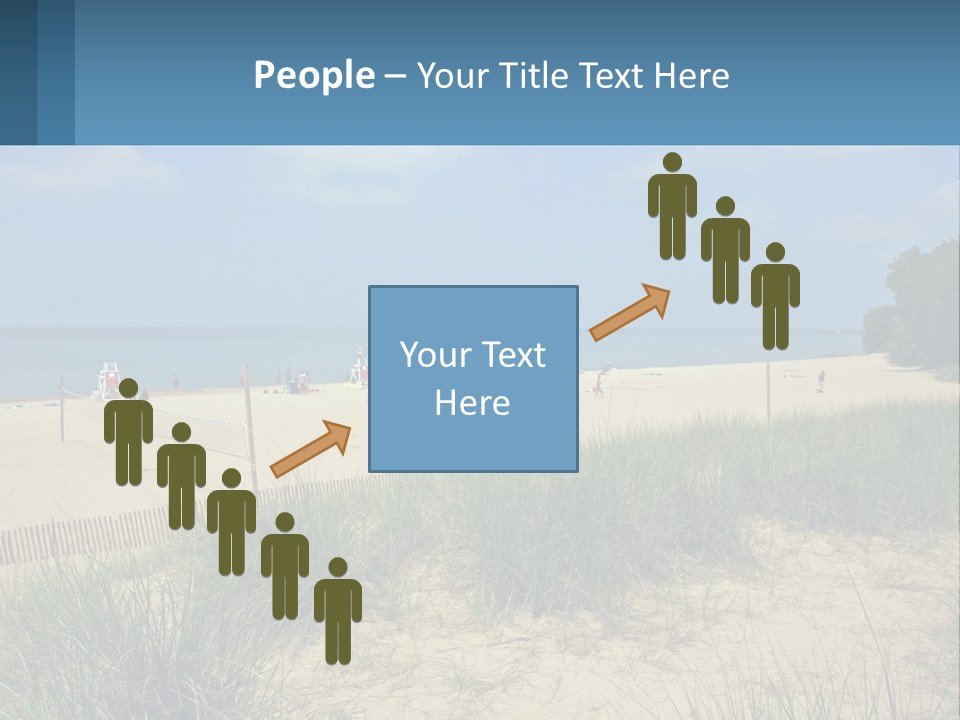 Michigan Volleyball Outdoors PowerPoint Template