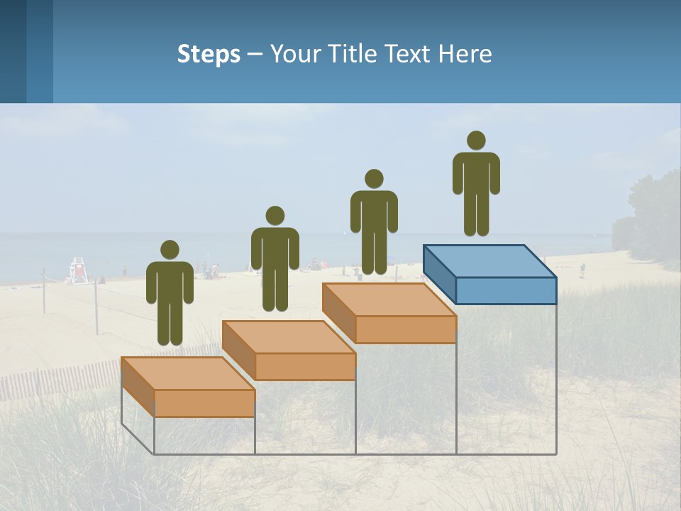 Michigan Volleyball Outdoors PowerPoint Template