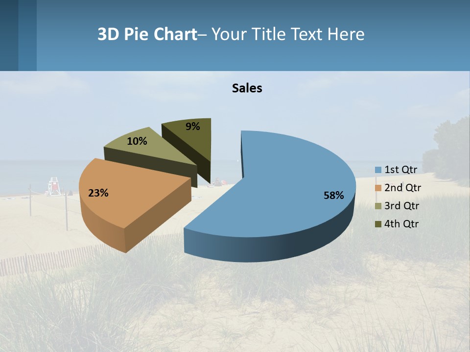 Michigan Volleyball Outdoors PowerPoint Template