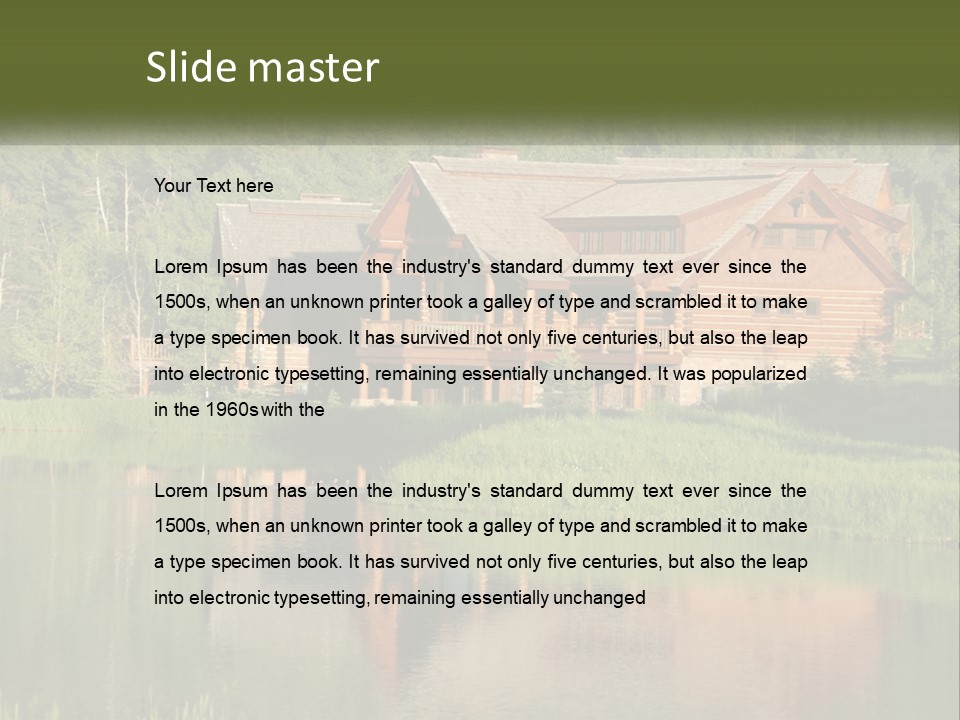 Loghome Modern Landscape PowerPoint Template