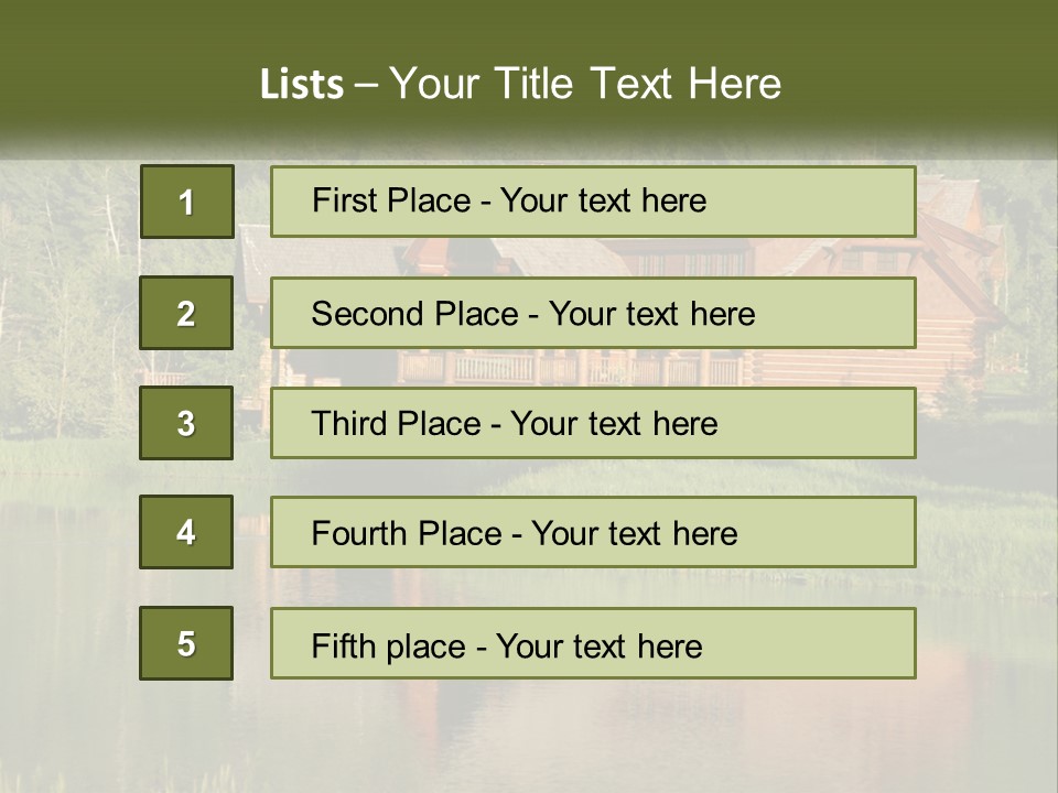Loghome Modern Landscape PowerPoint Template