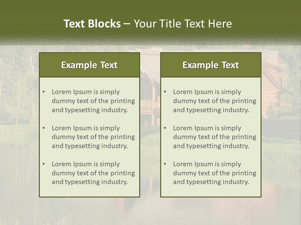 Loghome Modern Landscape PowerPoint Template