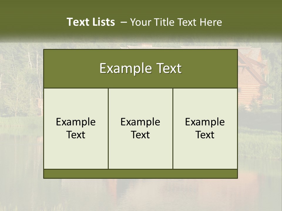 Loghome Modern Landscape PowerPoint Template