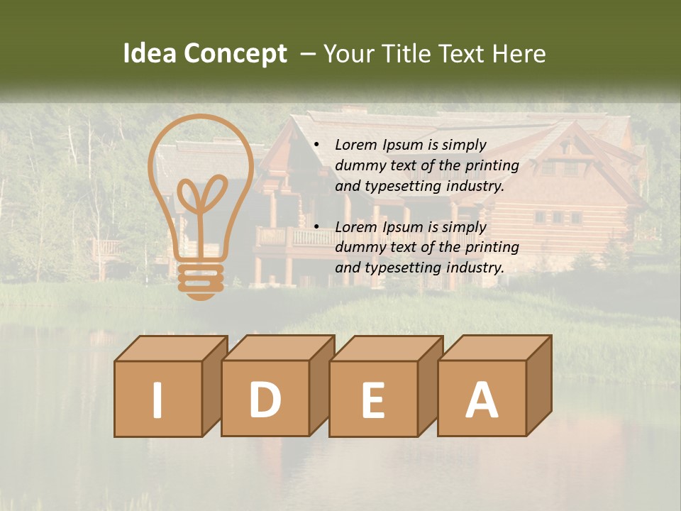 Loghome Modern Landscape PowerPoint Template