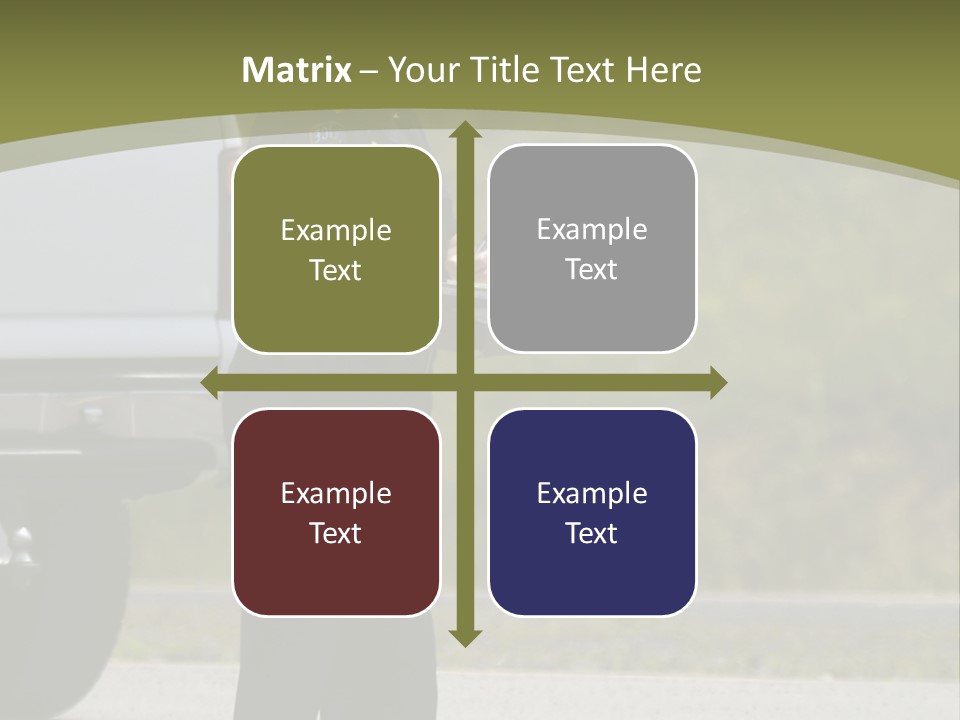 Tow Scared Auto PowerPoint Template