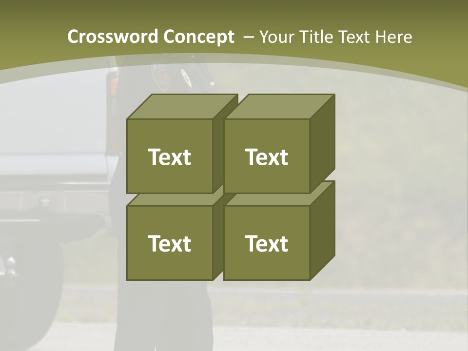 Tow Scared Auto PowerPoint Template