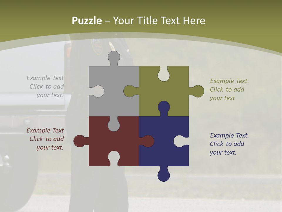 Tow Scared Auto PowerPoint Template