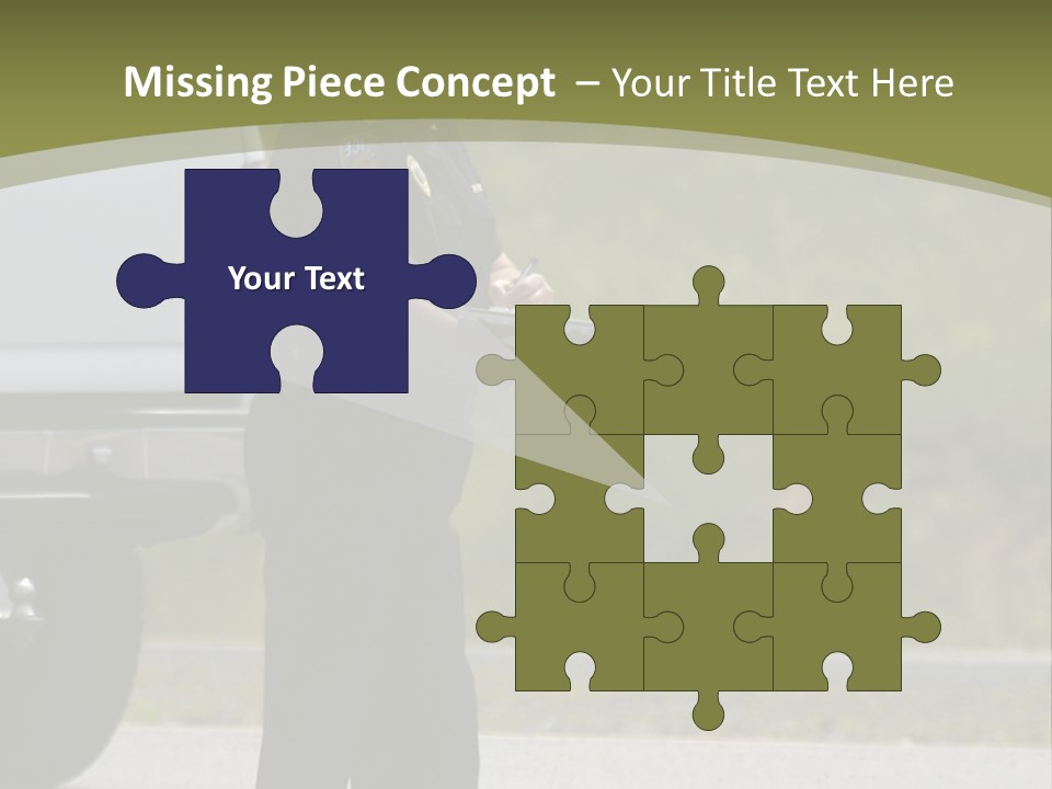 Tow Scared Auto PowerPoint Template