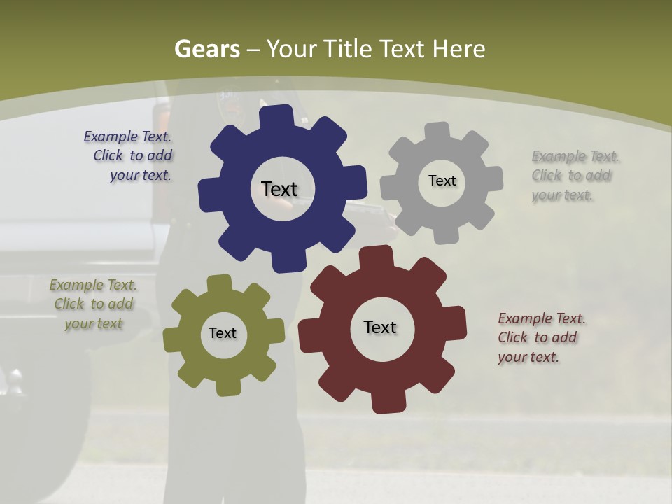 Tow Scared Auto PowerPoint Template