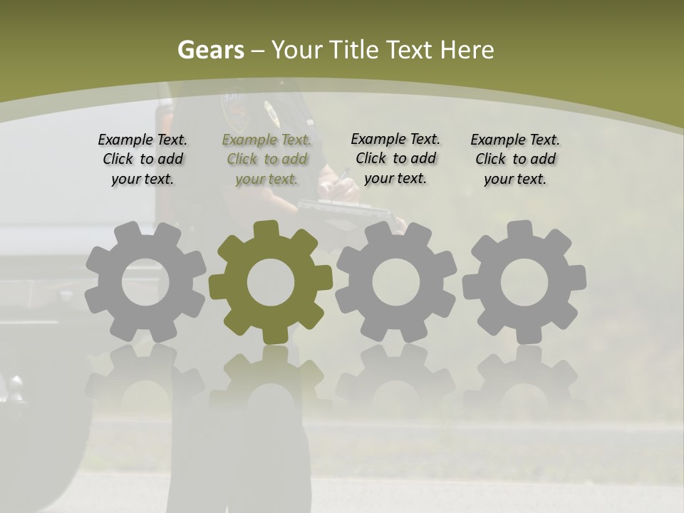 Tow Scared Auto PowerPoint Template