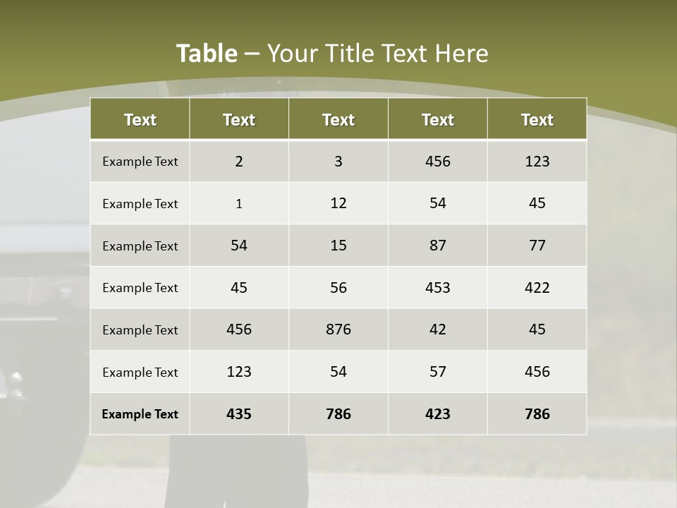 Tow Scared Auto PowerPoint Template