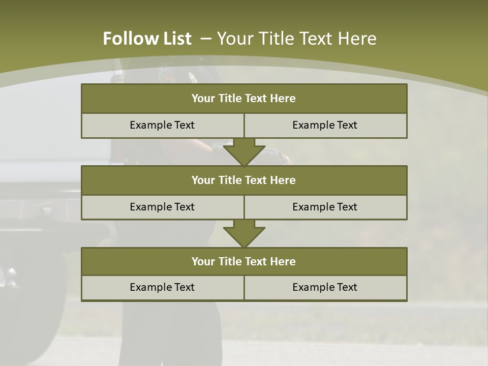 Tow Scared Auto PowerPoint Template