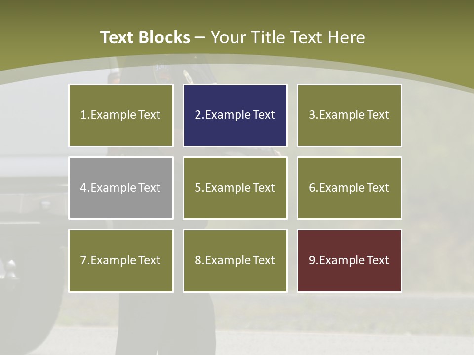 Tow Scared Auto PowerPoint Template