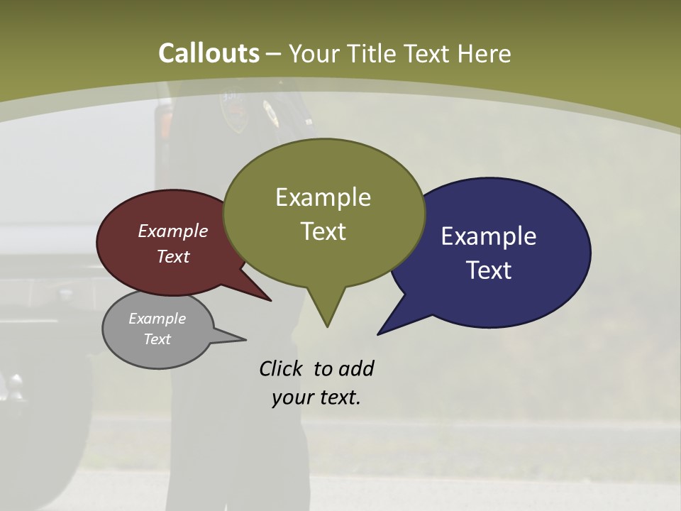 Tow Scared Auto PowerPoint Template
