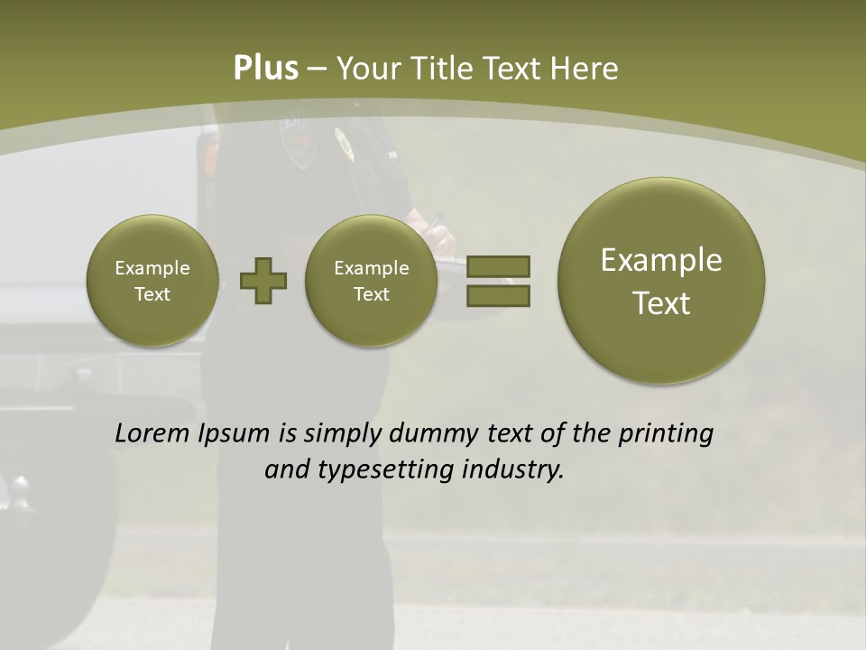 Tow Scared Auto PowerPoint Template
