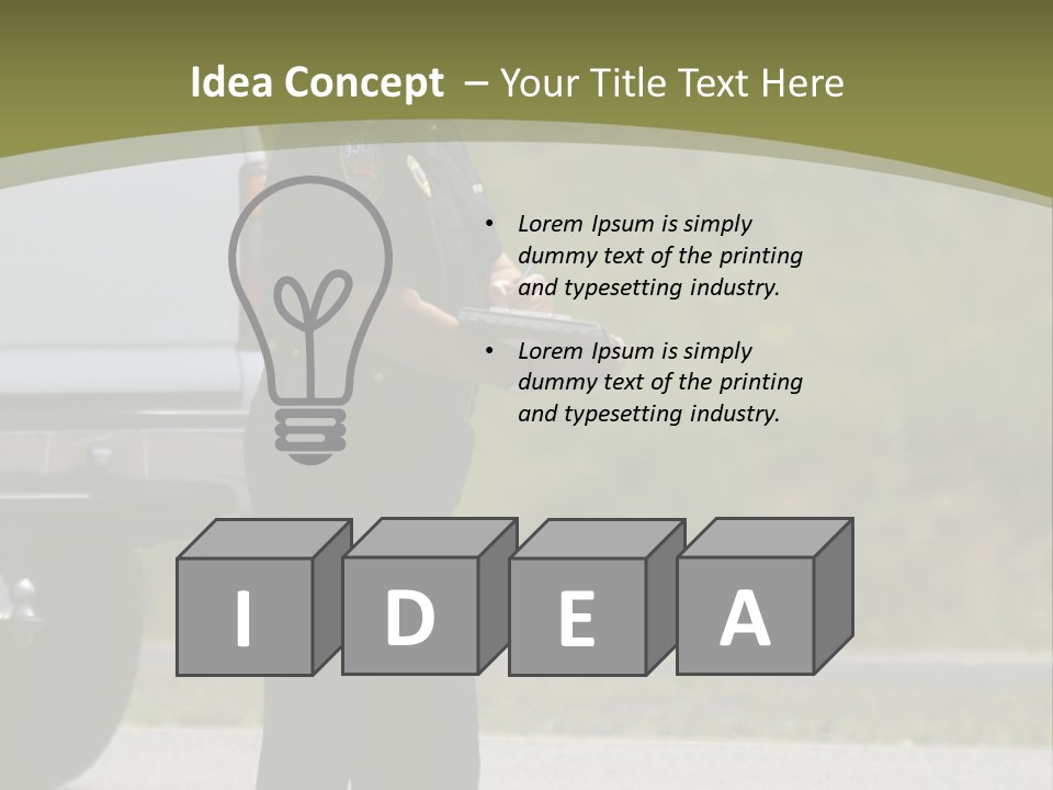 Tow Scared Auto PowerPoint Template