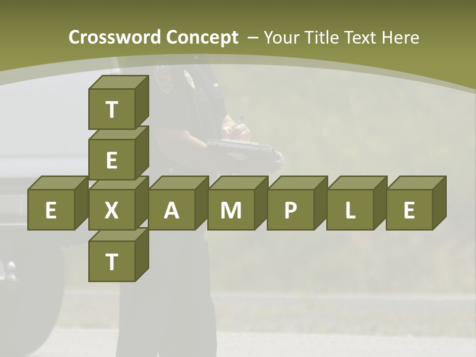 Tow Scared Auto PowerPoint Template