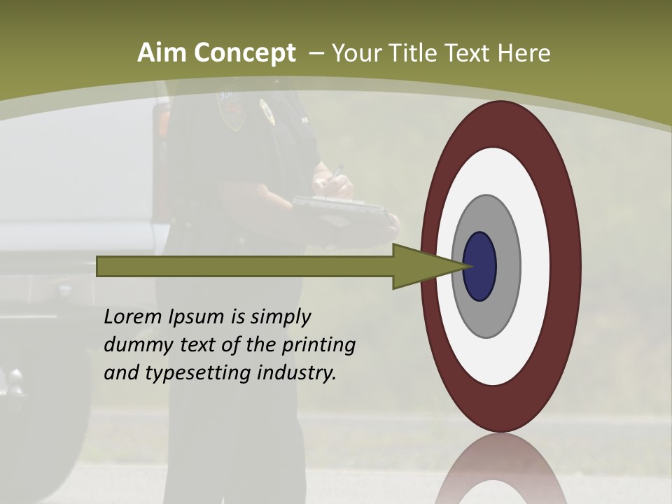 Tow Scared Auto PowerPoint Template