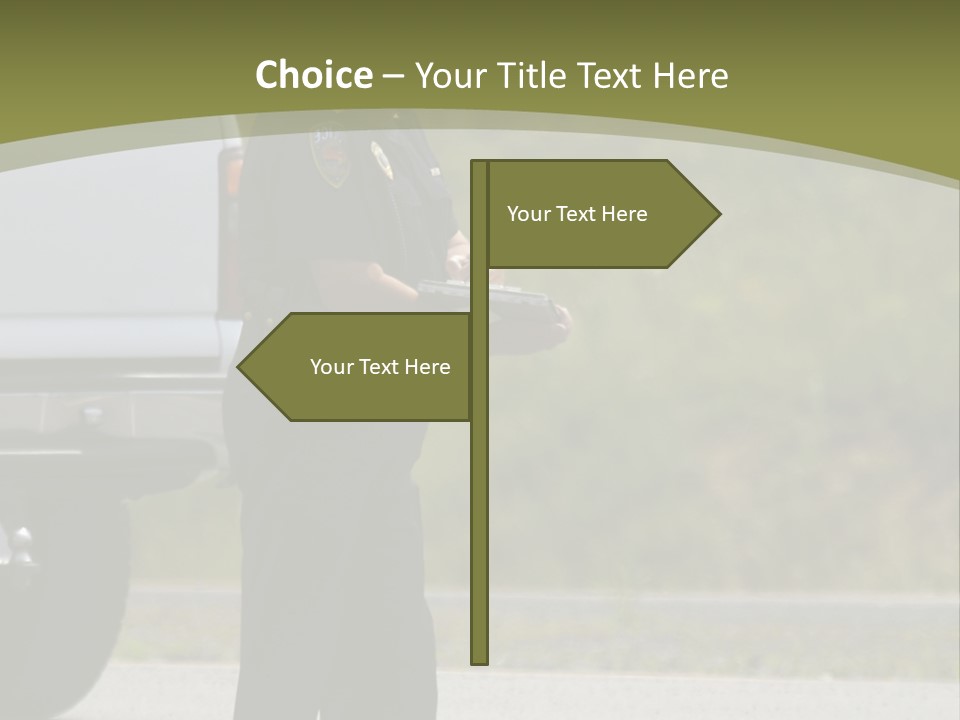Tow Scared Auto PowerPoint Template