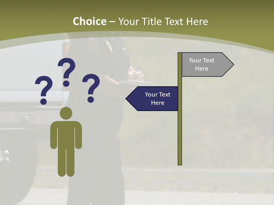 Tow Scared Auto PowerPoint Template