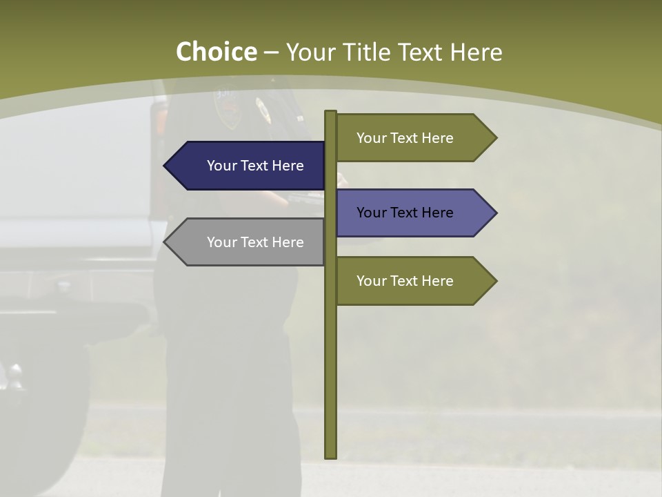 Tow Scared Auto PowerPoint Template