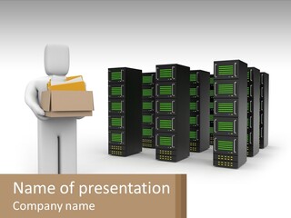 Paper Hitech Communication PowerPoint Template