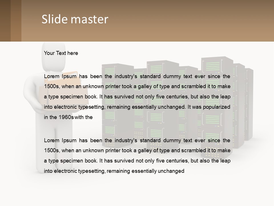 Paper Hitech Communication PowerPoint Template