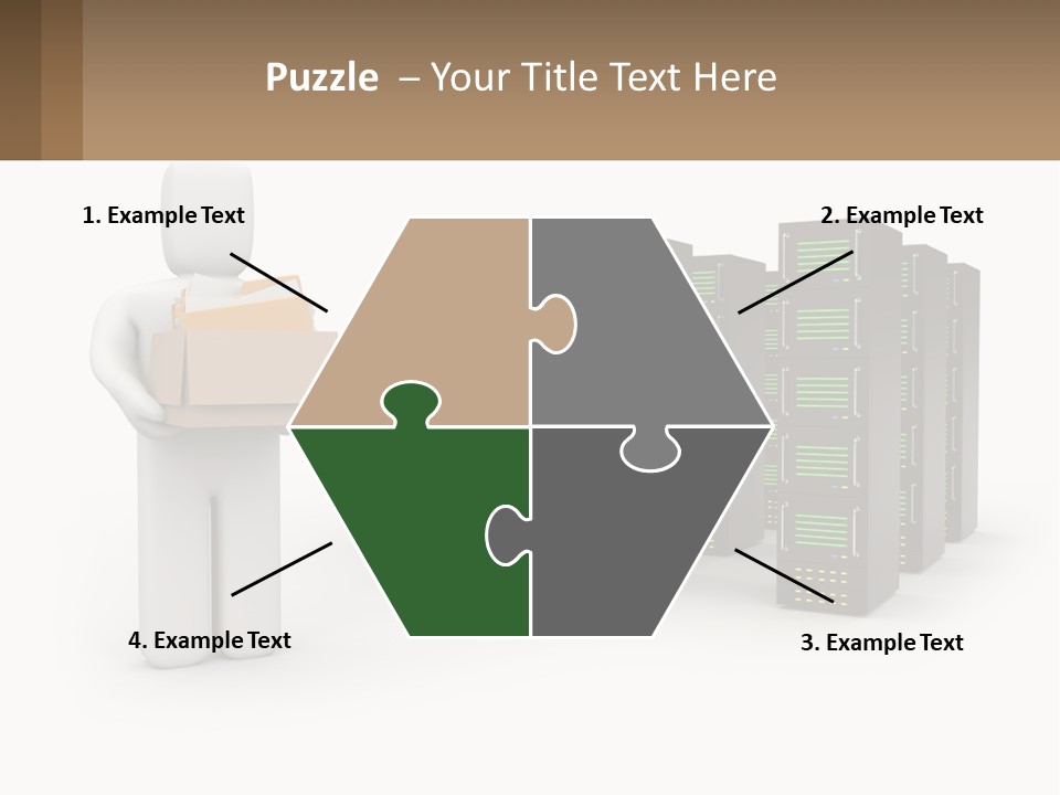 Paper Hitech Communication PowerPoint Template