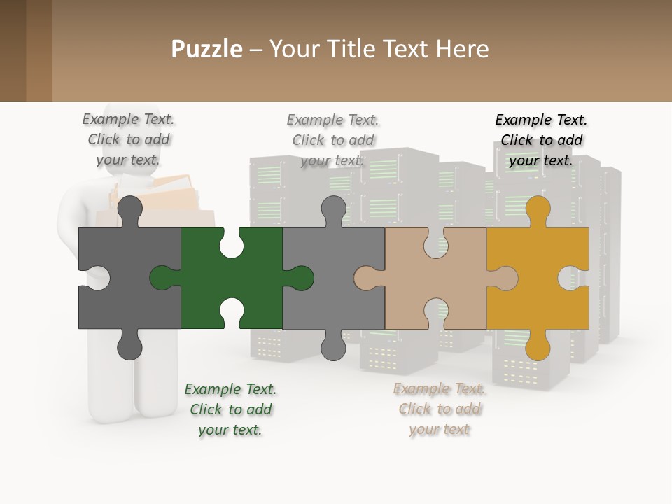 Paper Hitech Communication PowerPoint Template