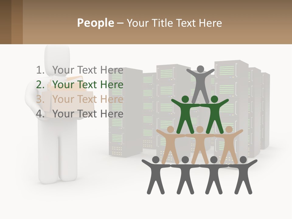 Paper Hitech Communication PowerPoint Template