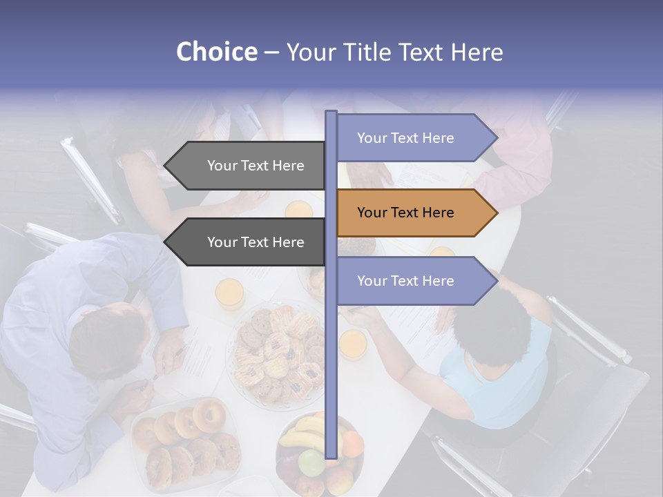 Middle Multi Discussing PowerPoint Template
