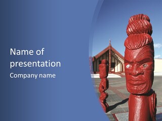 Indigenous Aboriginal Wood PowerPoint Template