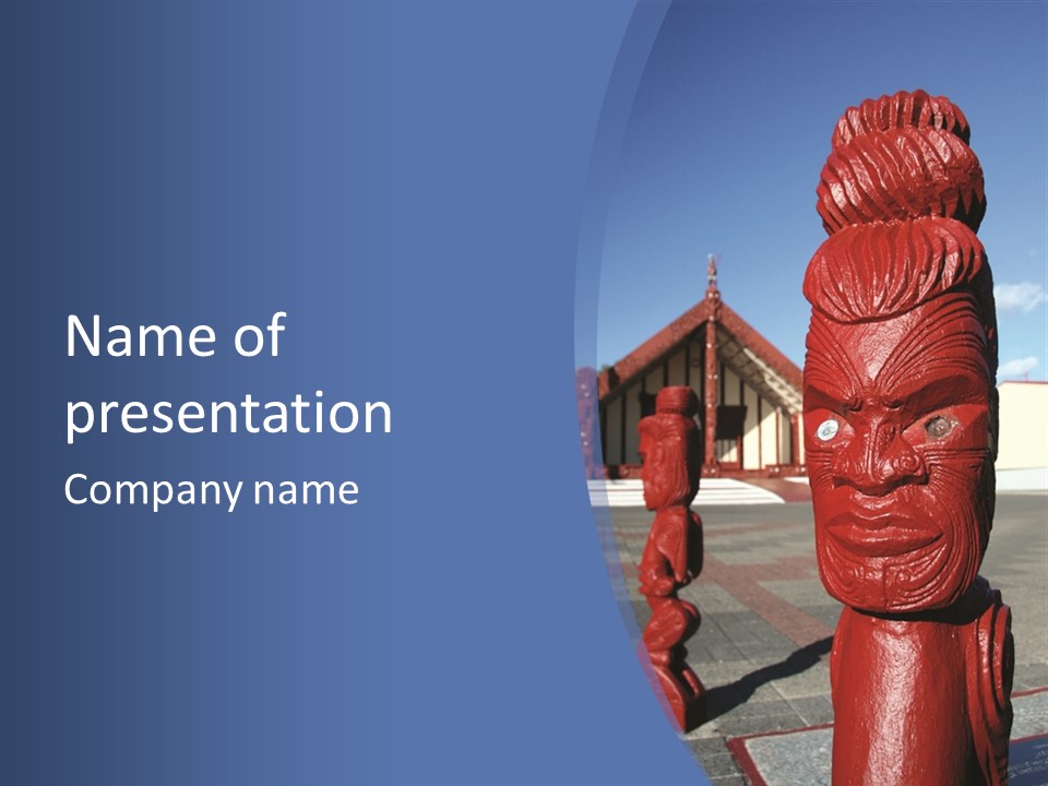 Indigenous Aboriginal Wood PowerPoint Template