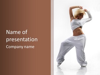 Activity Teenager Model PowerPoint Template