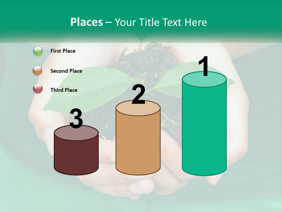 A Person Holding A Plant In Their Hands PowerPoint Template