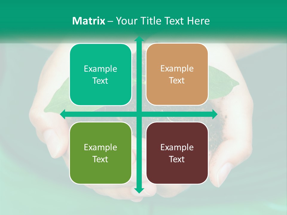 A Person Holding A Plant In Their Hands PowerPoint Template