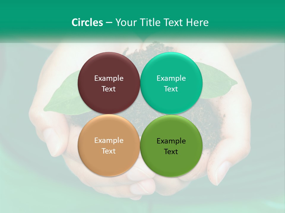 A Person Holding A Plant In Their Hands PowerPoint Template