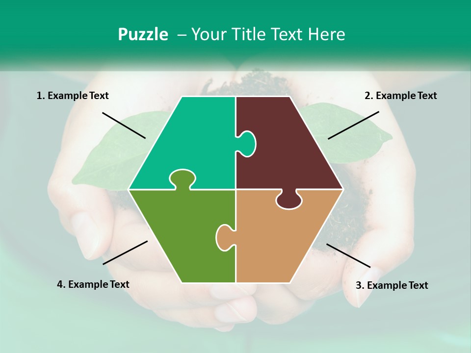 A Person Holding A Plant In Their Hands PowerPoint Template