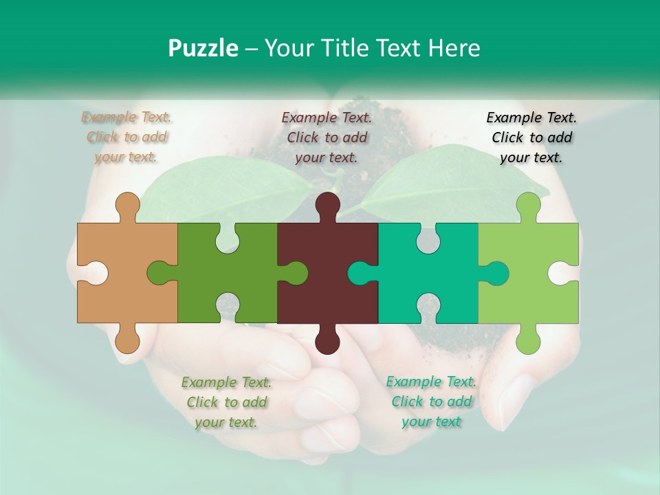 A Person Holding A Plant In Their Hands PowerPoint Template