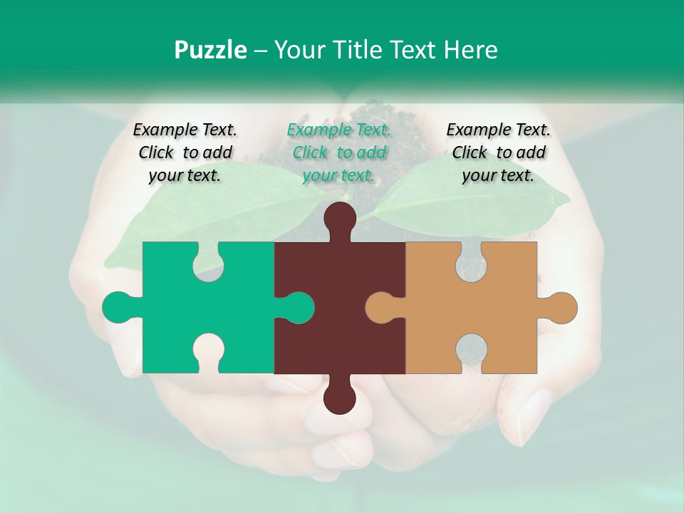 A Person Holding A Plant In Their Hands PowerPoint Template