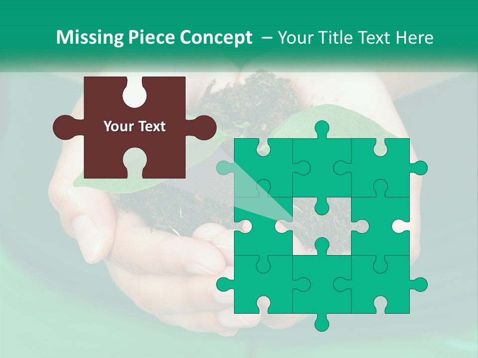 A Person Holding A Plant In Their Hands PowerPoint Template