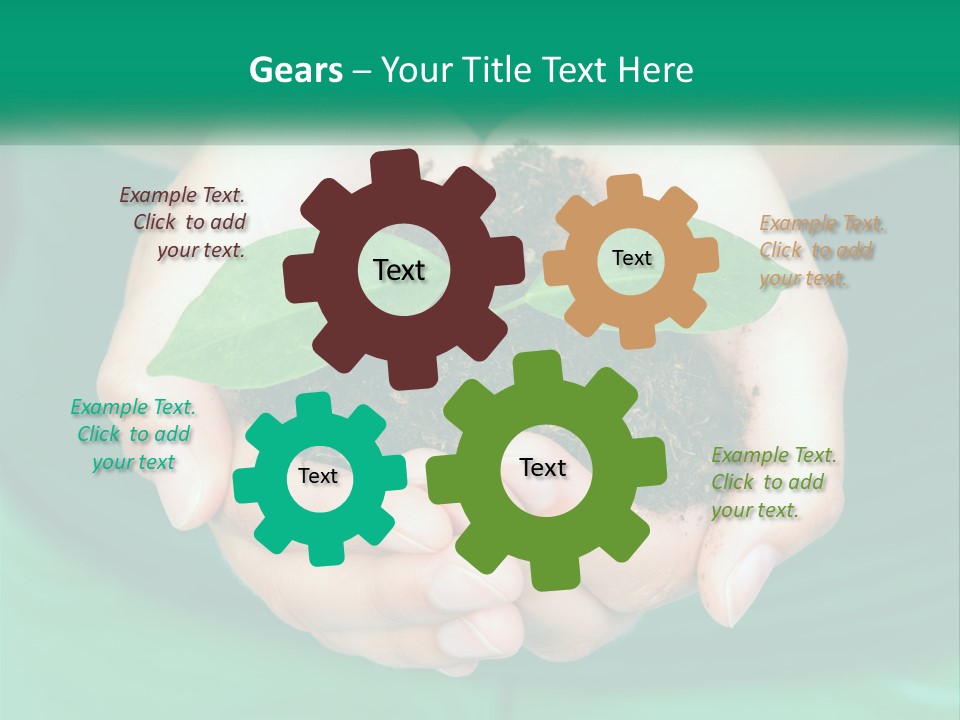 A Person Holding A Plant In Their Hands PowerPoint Template