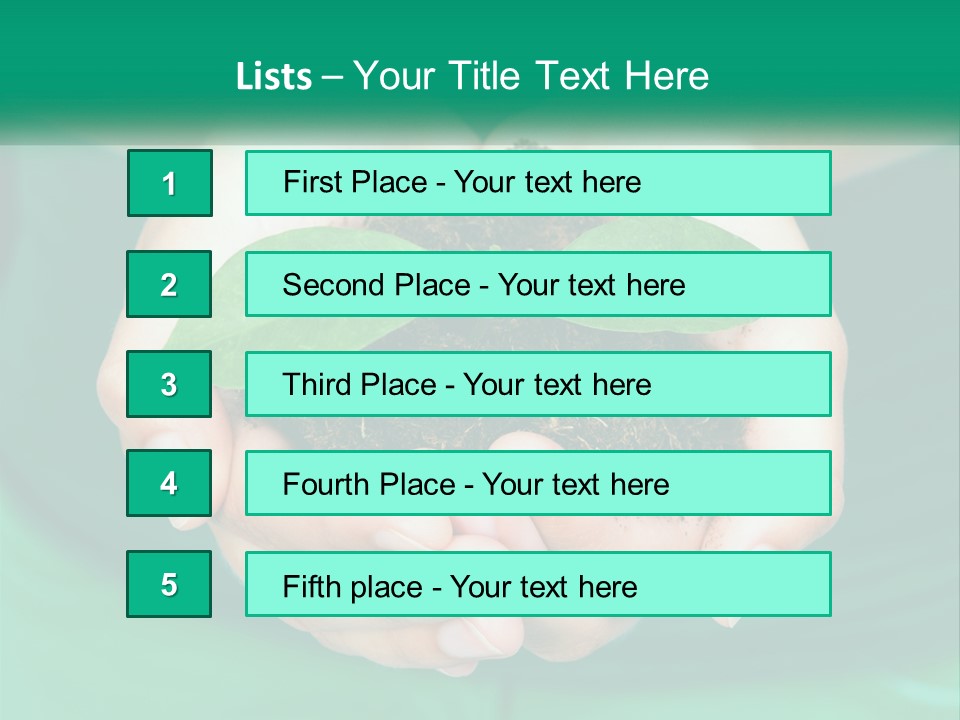 A Person Holding A Plant In Their Hands PowerPoint Template