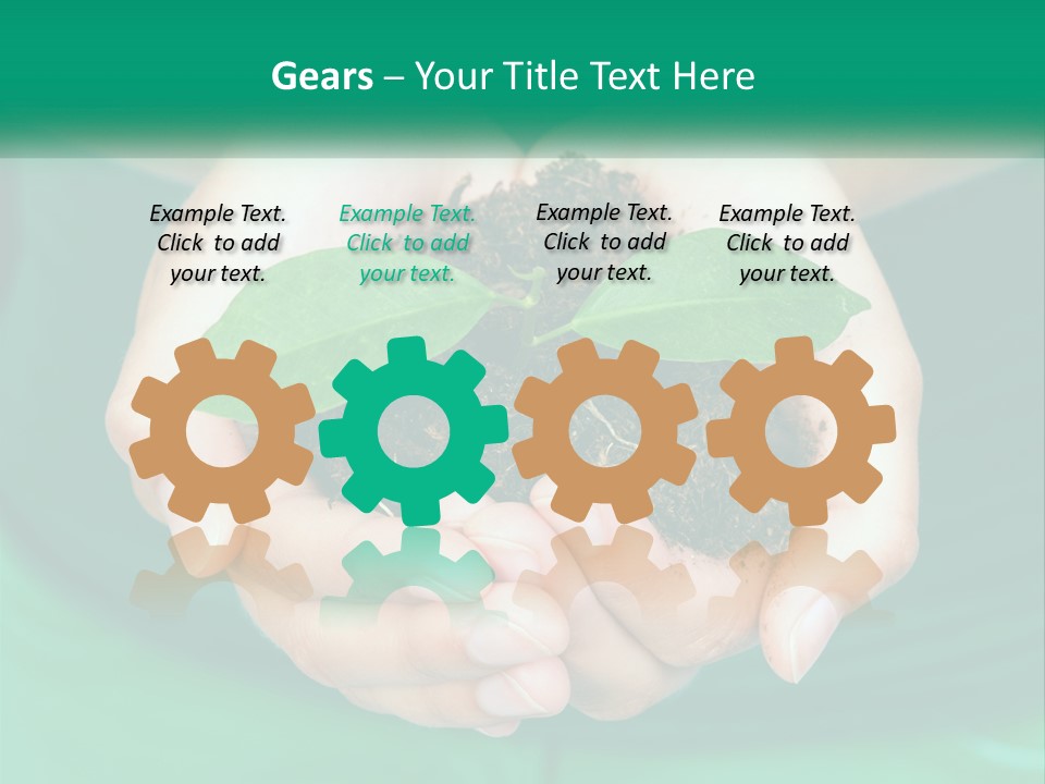 A Person Holding A Plant In Their Hands PowerPoint Template